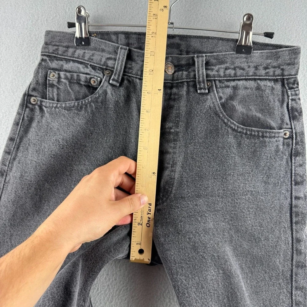Vintage Levis Jeans Mens 29x32 (Fits 28x30) Black‎ 501 Straight 90s Made in USA
